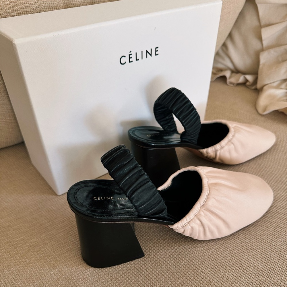 Céline Phoebe Philo Soft Ballerina Slingback Pump, size 39.5